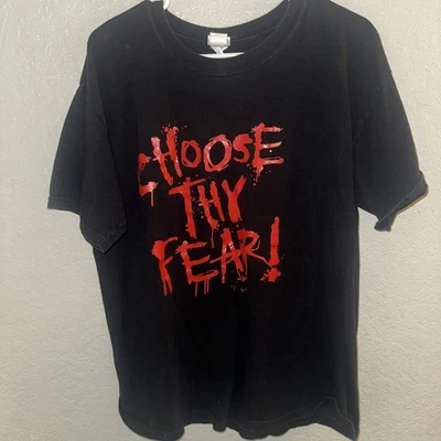 2007 Universal Studios Halloween Horror Nights Shirt Fits Large Choose Thy Fear - Image 1 of 4
