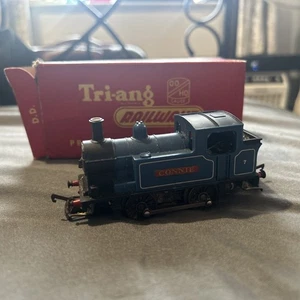 VINTAGE TRIANG OO LOCOMOTIVE R355 0-4-0 BLUE INDUSTRIAL CONNIE - Picture 1 of 7