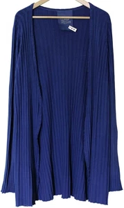 SIMON MILLER Eames Rib Cardigan COBALT BLUE Size L LRG Micro Modal Spandex - Picture 1 of 7