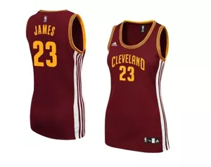 Adidas Women's Lebron James 23 Cleveland Cavaliers Player Jersey, Maroon, Medium - Picture 1 of 6