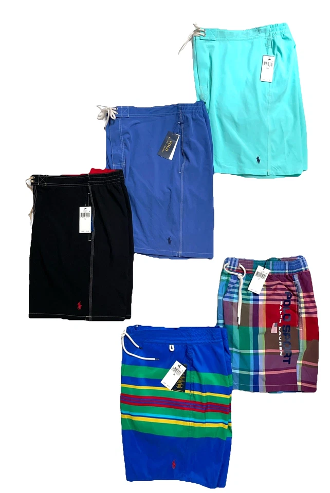 Bañador Polo Ralph Lauren para hombre y pantalones cortos elásticos forrados; tallas 36, L-2XL Foto 1 de 1