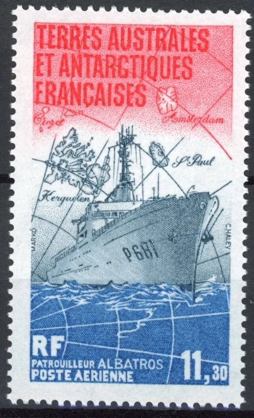 TAAF 1984 : Boats - Good Very Fine MNH Airmail Stamp - Image 1 of 1