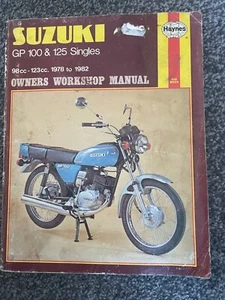 Haynes Manual Suzuki GP 100 & 125 Singles 98 cc - 123 cc 1978 - 1982 - Picture 1 of 4