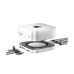 Mac mini M4 Dock, Supporto in Alluminio e Hub HDMI per Mac mini M4 e M4 Pro 2024... - Foto 1 di 9