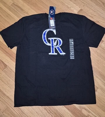 Colorado Rockies Men’s Size 2XL Black T-shirt By Fanatics NWT - Image 1 of 3