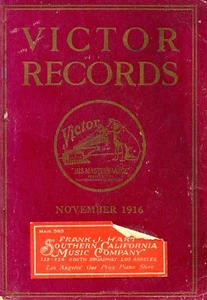 VICTOR RECORDS CATALOGUE NOVEMBER 1916 - Bild 1 von 1
