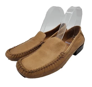 Softspots Tru Mocs Hepburn 7.5M Leather Loafers Flats Slip Ons Light Brown EUC - Picture 1 of 13