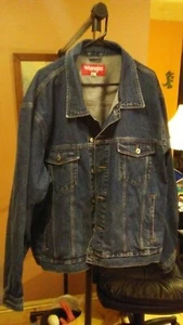 WRANGLER HERO BLUE DENIEM - SIZE 3X - TRUCKER - BIKER - ROCKER - Bild 1 von 7