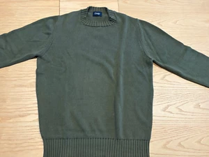 Drake's Cotton Jumper Size 42 Green - Picture 1 of 11