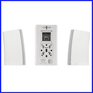 QSC AD-S4T Speaker Set - 4 Inch & 0.75 Inch Drivers - with X-Mount Bracket - Picture 1 of 24