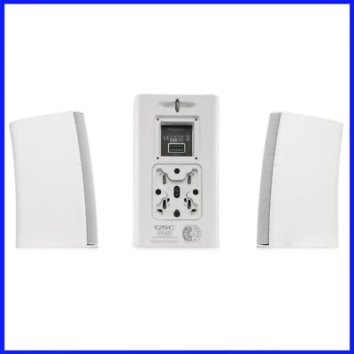 QSC AD-S4T Speaker Set - 4 Inch & 0.75 Inch Drivers - with X-Mount Bracket - Image 1 of 4