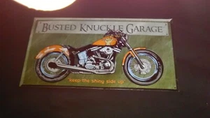 BUSTED KNUCKLE GARAGE - KEEP THE SHINY SIDE UP - METALLSCHILD - Bild 1 von 1