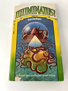 SIGNED - Illuminatus! #3 Leviathan, Robert Anton Wilson, Dell 1975 1st print - Foto 1 di 7