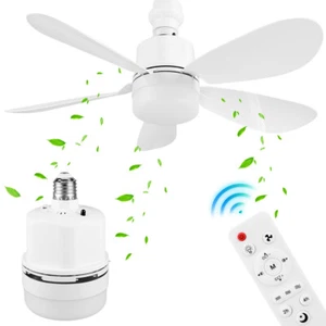 2 In 1 Hanging Five Leaf Fan with LED Light Remote Control Ceiling Fan (40W) - Picture 1 of 10
