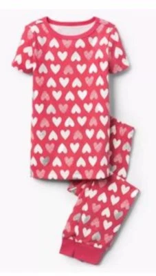 Gymboree Girls Pink Hearts Pjs 2018 Nwt Size 5 - Image 1 of 2