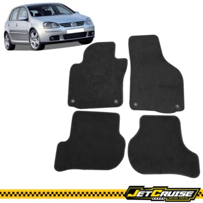 Alfombrillas negras delanteras y traseras para VW Golf Rabbit GTI 06-09 Foto 1 de 4