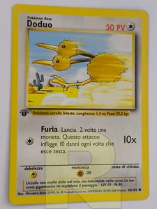 Doduo ® Base Set 48/102 ® Common ® Pokemon ® 1ST EDITION Italian ® EX - Picture 1 of 5