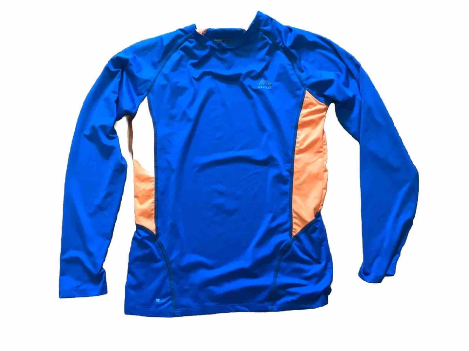 Camisa Reebok Mujer Mediana M Azul Pullover Rendimiento Atético Correr Gimnasio Foto 1 de 4