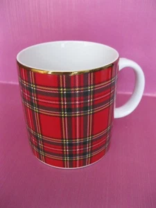 St Michael Large Tartan Coffee Mug Made in Japan M&S Scottish Pattern 5982 VTG - Picture 1 of 5