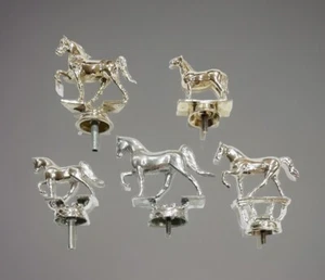 Vintage Lot of 5 Horse Equestrian Trophy Toppers Awards Finials Assorted - Picture 1 of 4
