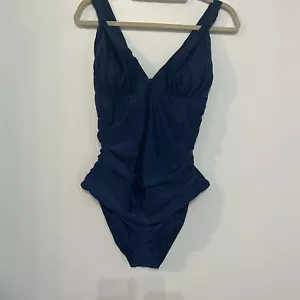 Traje de baño Cupshe de una pieza para mujer azul X-grande escote en V - Imagen 1 de 9