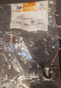 Halex Non-Metallic 20517 3/8” Snap In Clamp Connector - 2pk - Picture 1 of 1