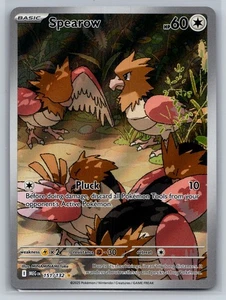 2025 Pokemon Mega Evolution Spearow Illustration Rare #151/132 - Picture 1 of 2