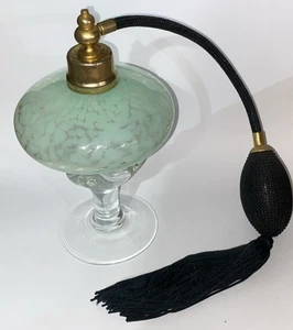 Atomizador de pedestal con patas de perfume de vidrio vintage 6" - Imagen 1 de 8