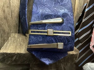 Vintage Krawattenschablonen Clips Konvolut Perlmutt x3 Stratton Nippy Clip - Bild 1 von 5