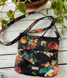 VTG Carlos Santana Floral Crossbody Bag Purse Organizer  NWT - Picture 1 of 15