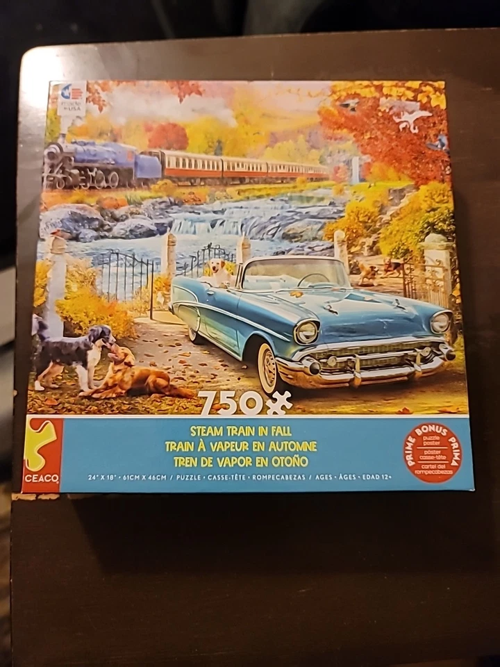 Rompecabezas de tren de vapor Ceaco en otoño Foto 1 de 1