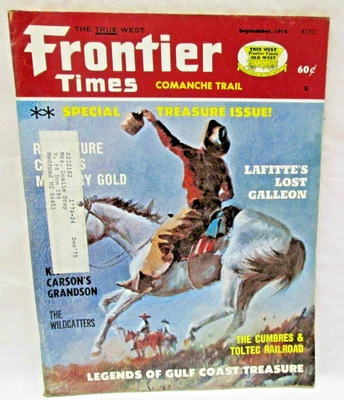 Frontier Times Partner To True West Magazine September 1974 Gulf Coast Treasure - Image 1 of 4