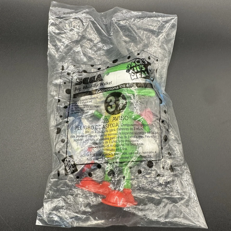 1999 SEGA Bug Wind Up Walker Toy Jack’s Kids Meal Toy - Image 1 of 4