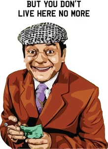 DEL BOY you don't live here no more Only Fools And Horses Ceramic Mug (1996) - Picture 1 of 3