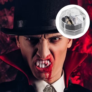 3 pares de dentaduras postizas de vampiro Miss Accesorios tapas de dientes cosplay colmillos - Imagen 1 de 12