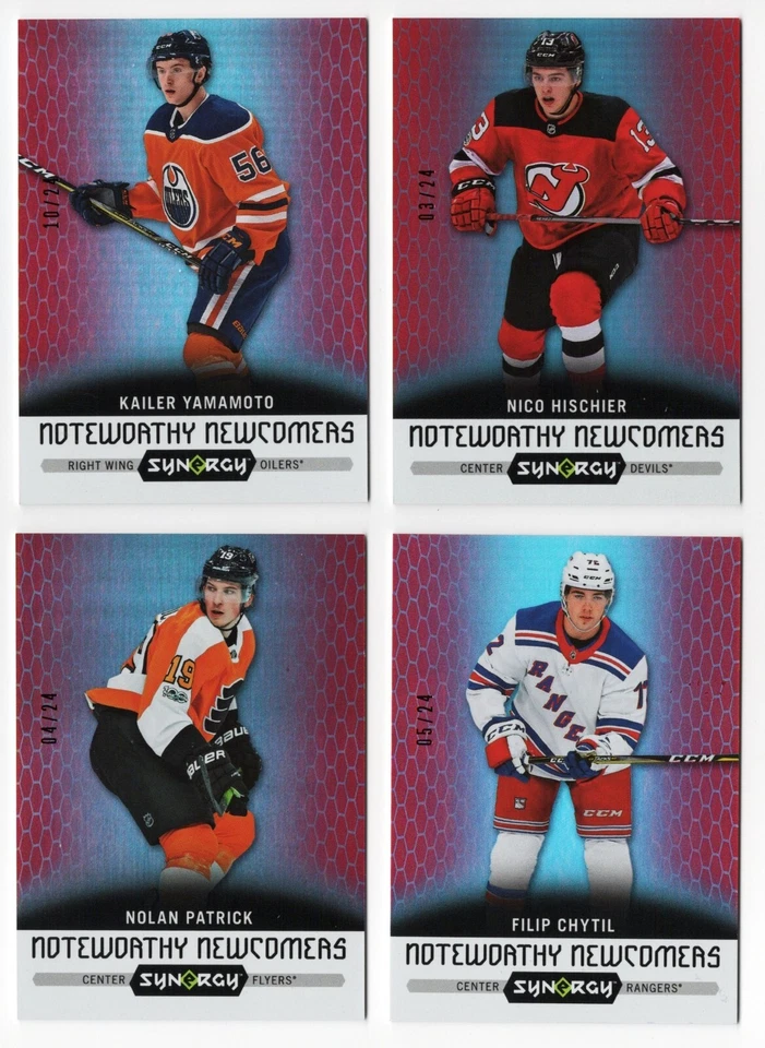 2017-18 Synergy Noteworthy Newcomers Red Parallel Inserts #/24 Pick From List !! - Image 1 of 1