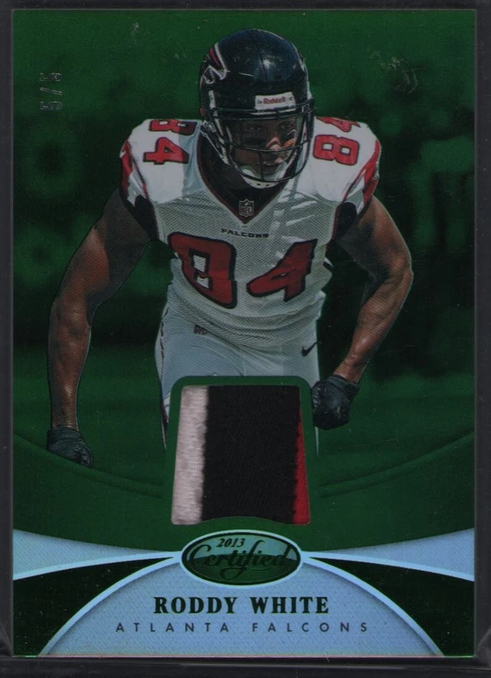 2013 Panini Certified - Materials Mirror Green #78 Roddy White 5/5 Patch - Image 1 of 1