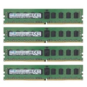 4 pcs Samsung 2133MHz 8GB RAM DDR4 PC4-2133P Server R-DIMM REG ECC Memory - Picture 1 of 4