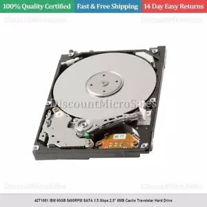 42T1081 IBM 60GB 5400RPM SATA 1.5 Gbps 2.5" 8MB Cache Travelstar Hard Drive - Picture 1 of 1