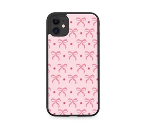 Custodia telefono gomma rosa elegante balletto moda nastri rosa fiocco fiocchi nastro E837 - Foto 1 di 2