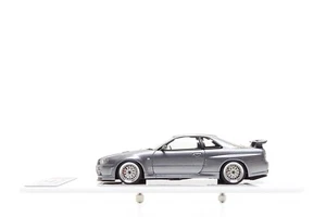 Make Up Eidolon 1:43 Nissan Skyline GT-R (BNR34) V-Spec II in Athlete Silver - Picture 1 of 9