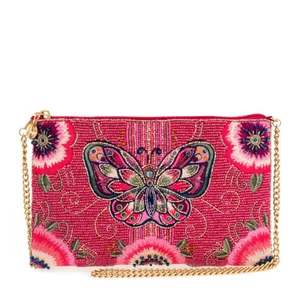 Mary Frances Social Butterfly Beaded Butterfly Mini Crossbody Handbag - Picture 1 of 8