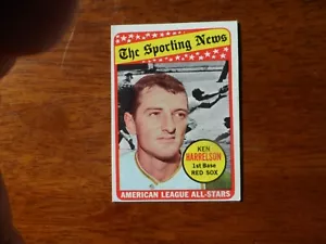1969 TOPPS BASEBALL #4417 KEN HARRELSON BOSTON RED SOX ALL-STAR EX/MT J-345 - Picture 1 of 2
