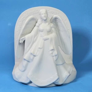 Hallmark Porcelain Angel Bible Holder Heavy White 5.5"x6" Christmas Card Holder - Imagen 1 de 10