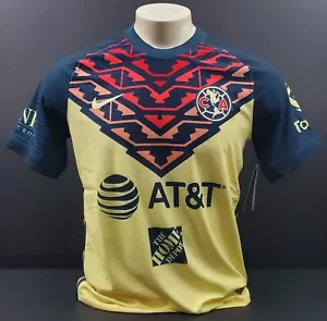 Nike Club America 21/22 Home ADV Vapor Match Jersey, Yellow/Navy/Red, Size M - Picture 1 of 12