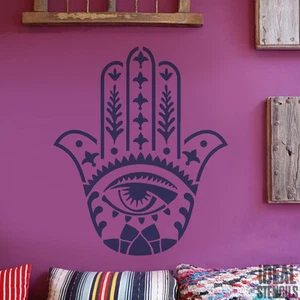 Hamsa Hand Religiös Symbolisch SCHABLONE Wanddeko Kunst Malerei Handwerk Schablonen - Bild 1 von 7