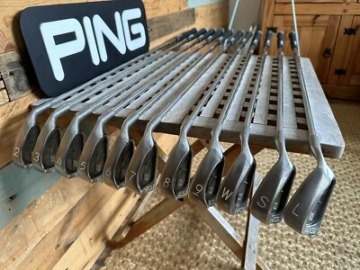 PING ISI Irons Golf Clubs 2-LW - JZ Cushin Shafts Golf Pride Grips Green Dot 🟢 - Image 1 of 4