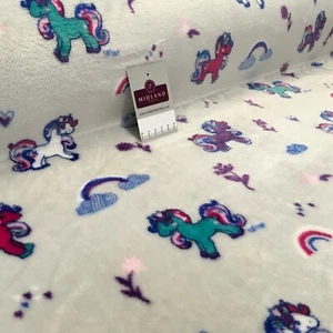 Grauer Einhorn Majestic Mythical Kuschel Fleece Stoff 150 cm MH1373 Mtex - Bild 1 von 8