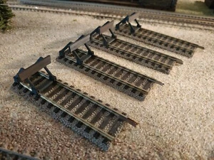 BUMPERS STOP ON FLEISCHMANN GEOLINE TRACKS 4 pcs, SCALE HO - Picture 1 of 13