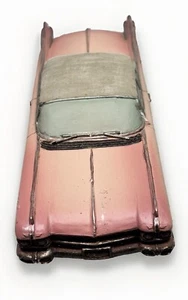 VTG Ceramic Collector Car 1959 Convertible Pink Cadillac Figurine - Picture 1 of 13